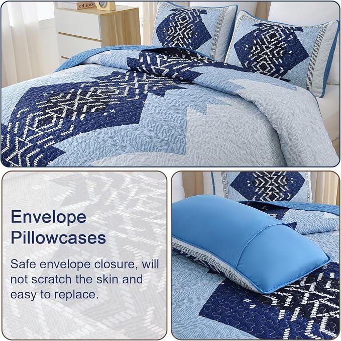 Dintszyayue Boho Quilt Set King Size - Image 5
