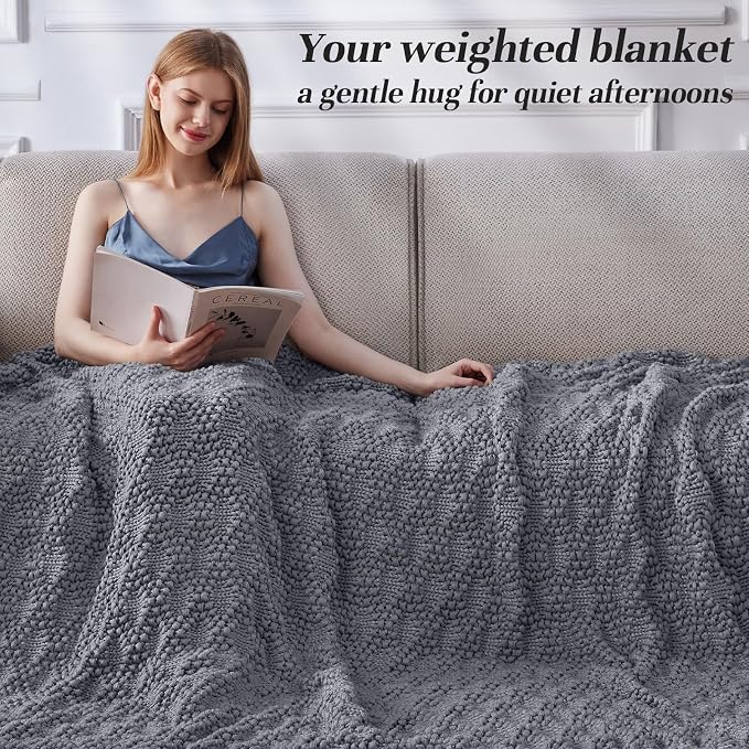 Anysay Knitted Weighted Blanket - Image 2