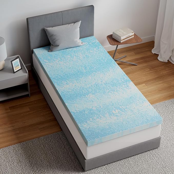 Novilla Memory Foam Mattress Topper Twin by Novilla