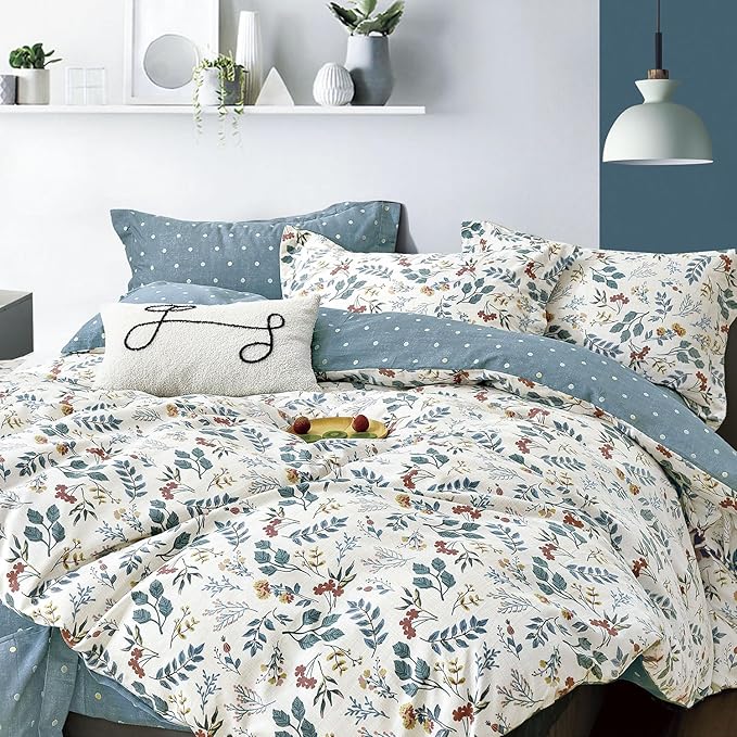 LEMIROE Botanical Cotton Comforter King Size by LEMIROEBEDDING