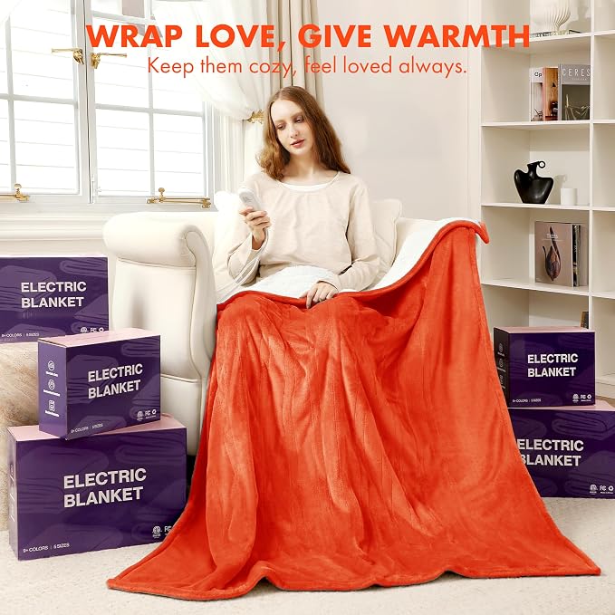 Heated Blanket Electric Throw 50" x 60" - Image 8