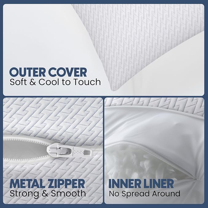 Utopia Bedding Shredded Memory Foam Pillows, Cooling Adjustable Bed Pillows - Image 7