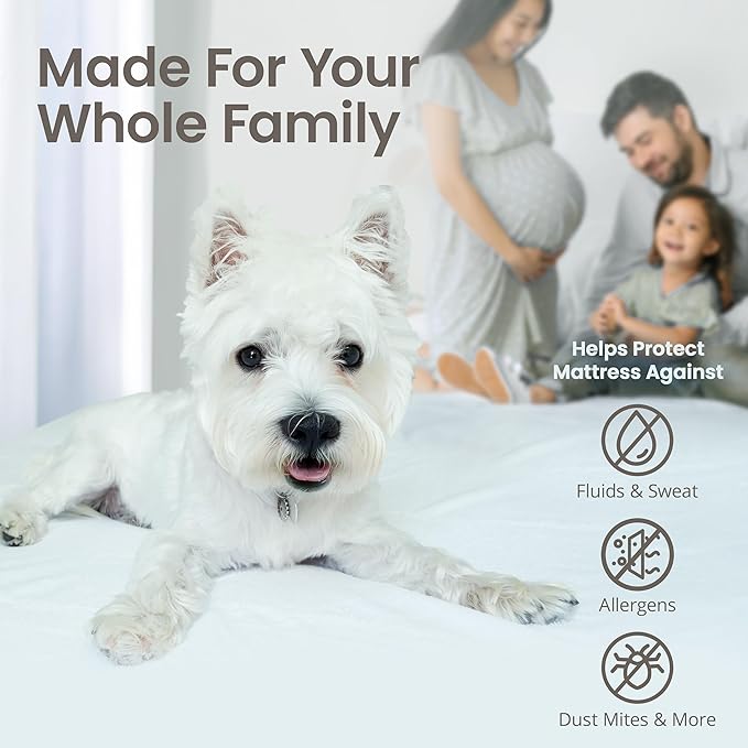 SafeRest Waterproof Mattress Protector Twin XL Size – Absorbent Breathable Soft - Image 4