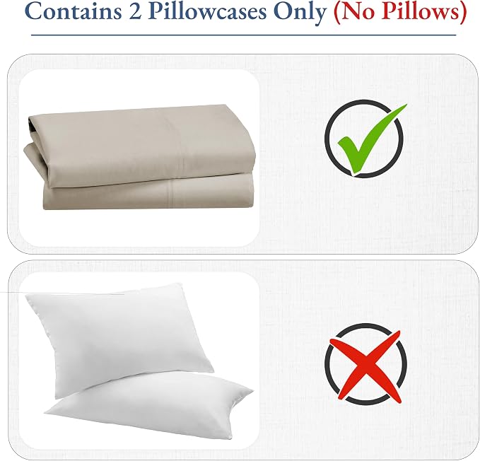 California Design Den 100% Cotton King Pillow Cases Set of 2, 800 Thread Count - Image 6