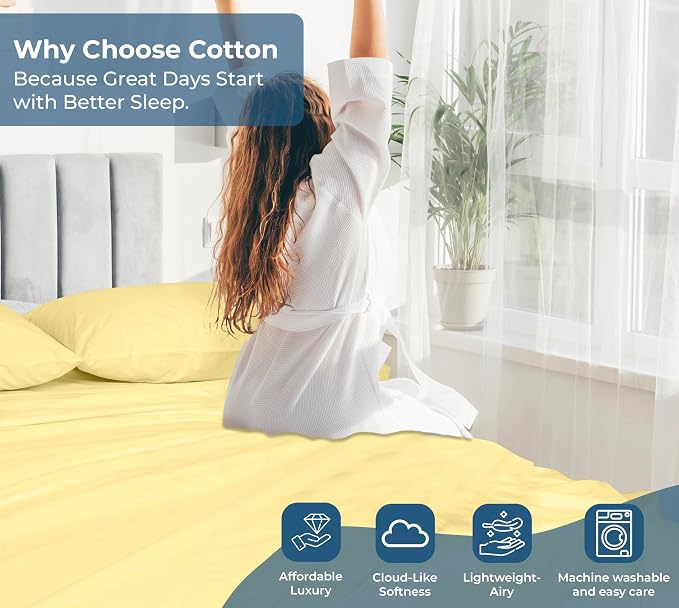 Royale Linens 100% Organic Cotton Full Flat Sheet Only - Image 7