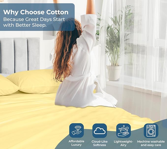 Royale Linen 100% Organic Cotton California King Flat Sheet Only - Image 7