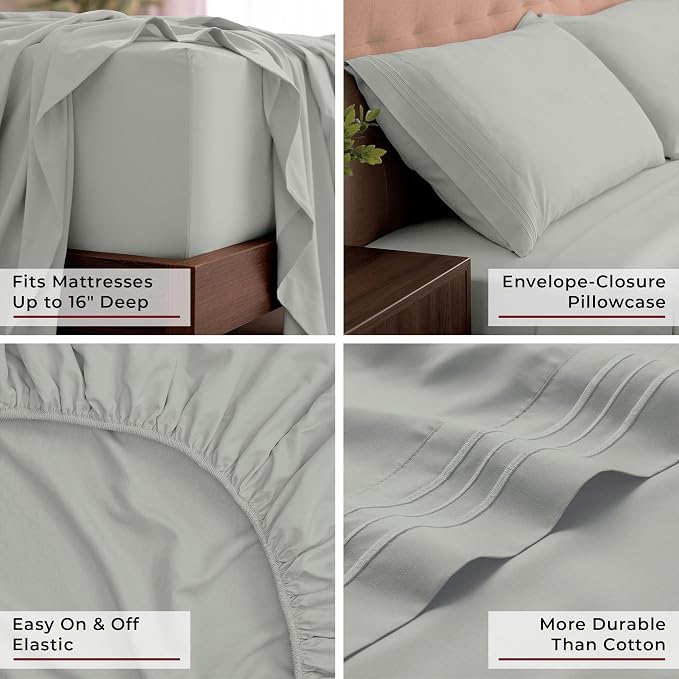 Mellanni California King Sheets Set - Image 5