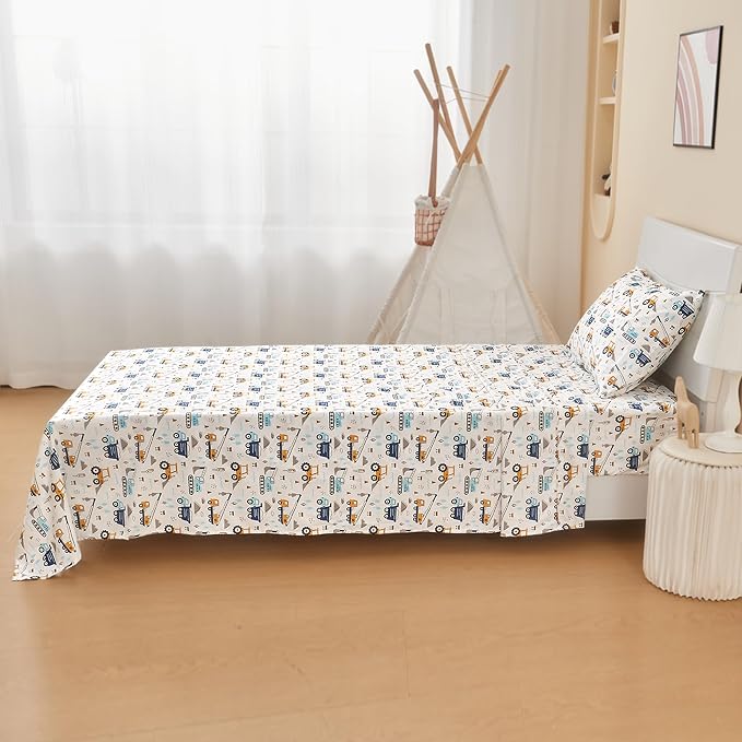 lasoftan Kids Sheet Set Twin Size 3 Pcs, Boys Sheet Set - Image 6