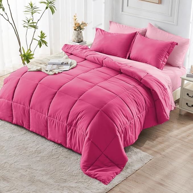 JOLLYVOGUE Full Comforter Set, Ultra-Soft Bed in a Bag Full Size 7 Pieces - Image 8