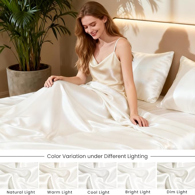 Love's cabin California King Satin Sheet Sets - Image 7
