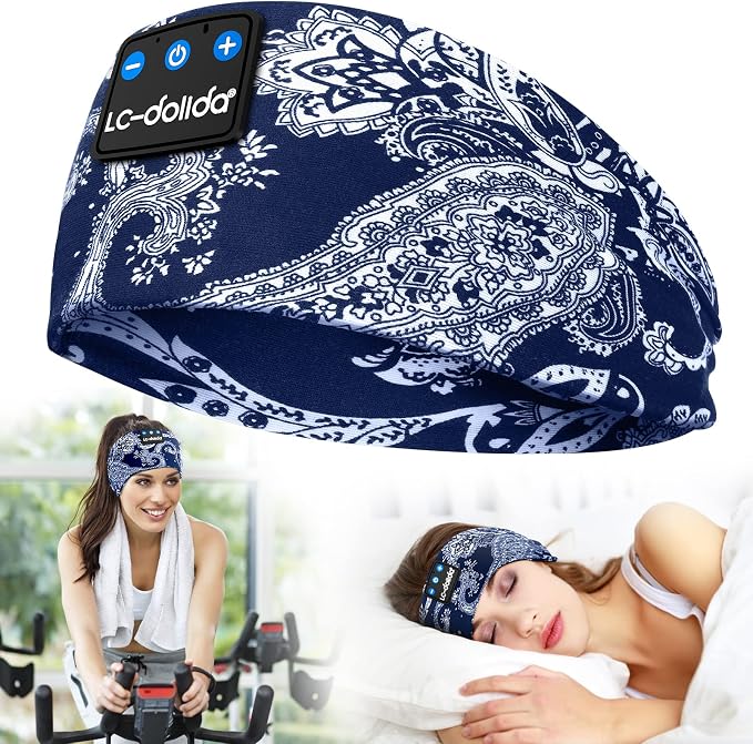 LC-dolida Sleep Headphones Bluetooth Headband Sleeping Wireless Headband by LC-dolida