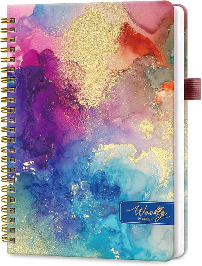 Undated Weekly Planner, Weekly To Do List Notebook by Taja