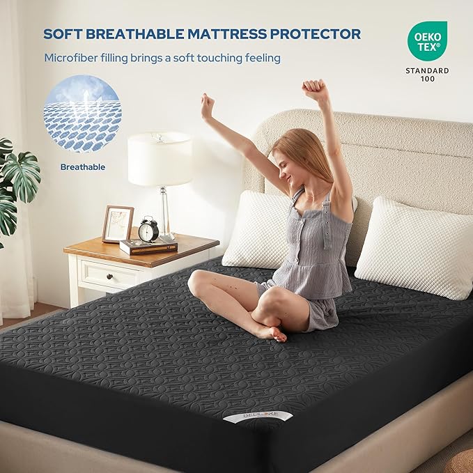BEDLORE Waterproof Mattress Protector, King Size Mattress Pad - Image 3