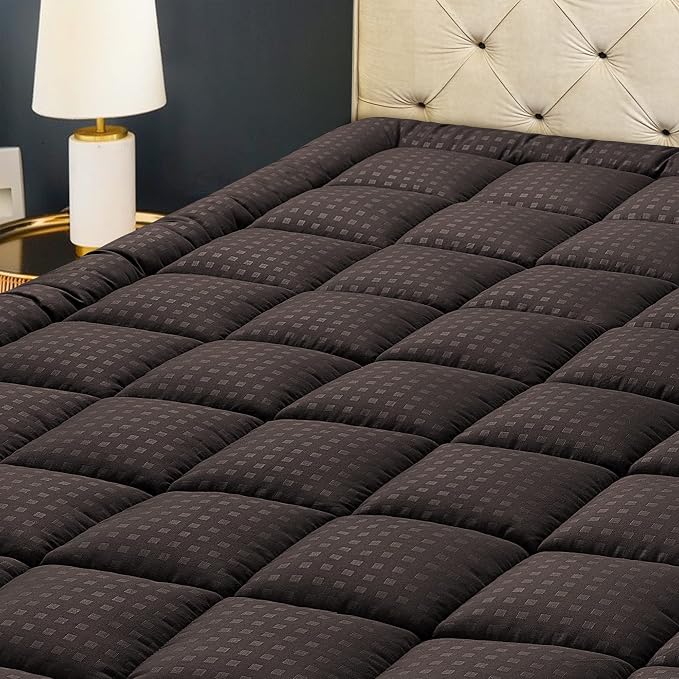 HYLEORY Twin XL Mattress Pad Quilted Fitted Mattress Protector Cooling Pillow by HYLEORY-YourBeddingExpert