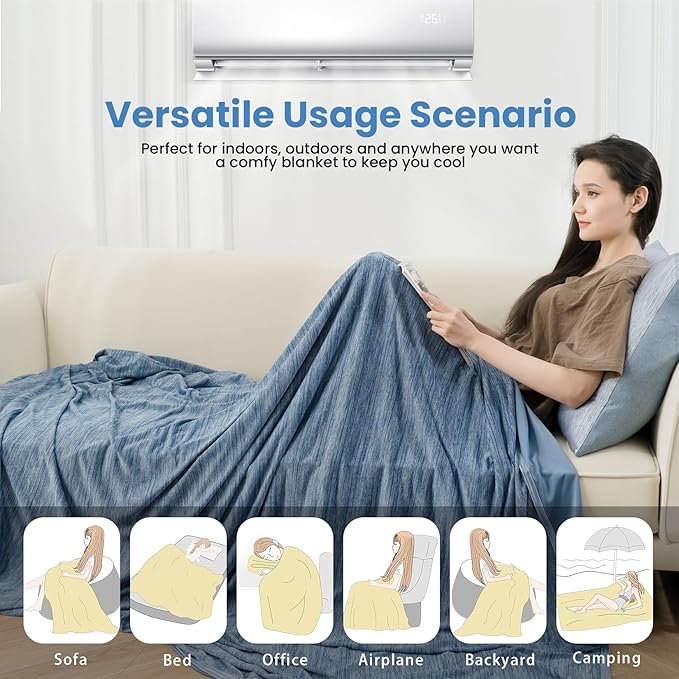 OIGAE Cooling Blanket for Hot Sleepers - Image 8