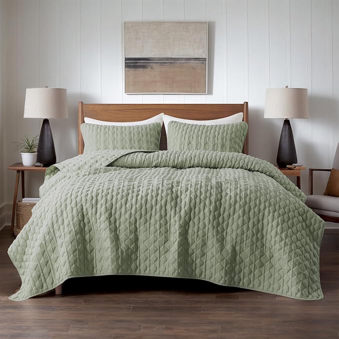 WDCOZY Oversized California Cal King Size Quilt Bedding Sets - Image 2