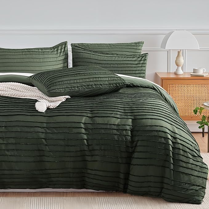 NEXHOME PRO Duvet Cover Queen, 3 Pieces Boho Tufted Duvet Cover Set, Soft and by NEXHOMEPRO