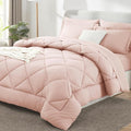CozyLux Queen Comforter Set Blush Pink by CozyLux