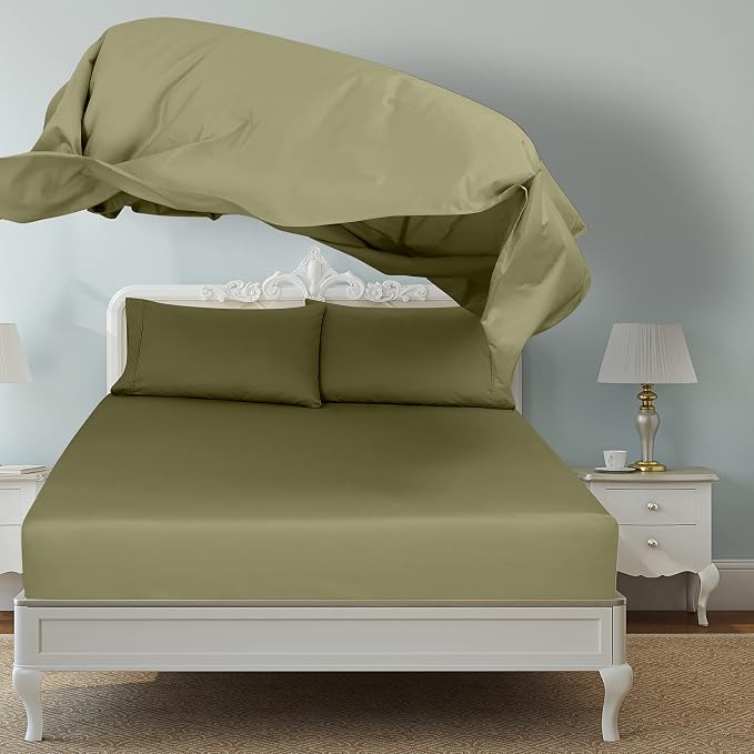 Royale Linens 2 Pack Bulk Flat Sheet Set - Image 2