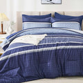 WONGS BEDDING Comforter Set King Size 7 Pieces, Patchwork Soft Lightweight by WONGSBEDDING