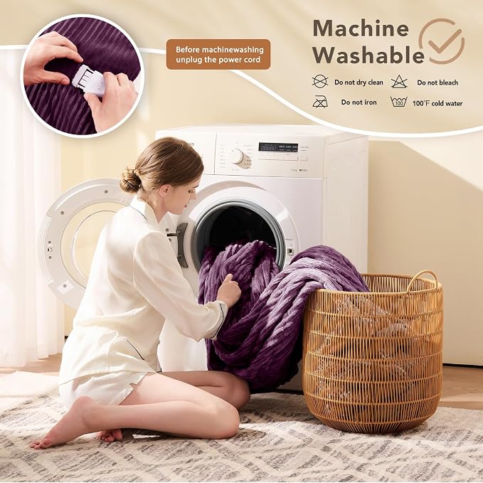 Homemate Electric Heated Blanket Queen Size - Image 7