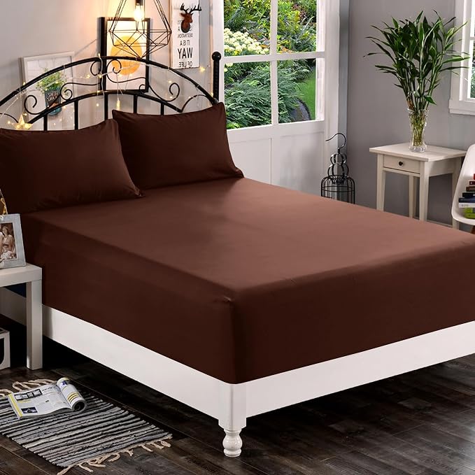 Elegant Comfort 1500 Premium Quality Fitted Sheet Ultra Soft 18-24 Inch Extra - Image 2