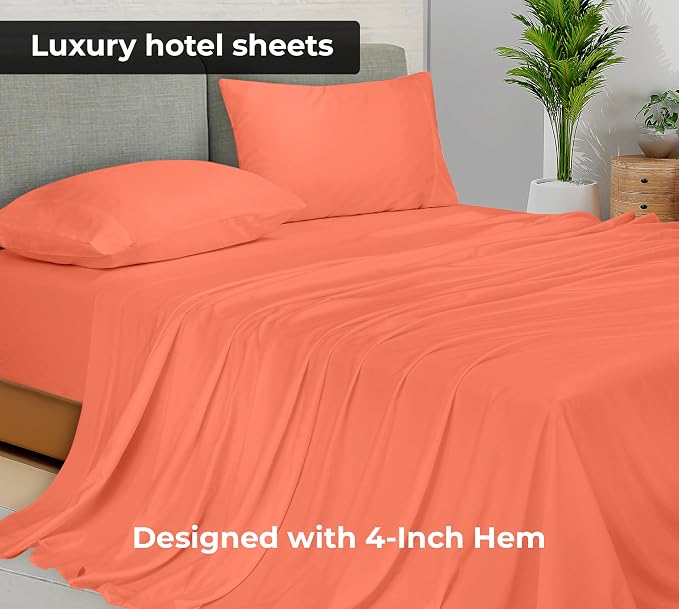 Royale Linens 2 Pack Bulk Flat Sheet Set - Image 3
