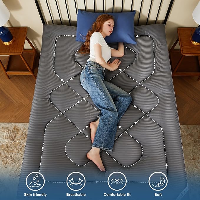 BEDLORE California King Mattress Topper, Thick Pillow Top Pad - Image 6