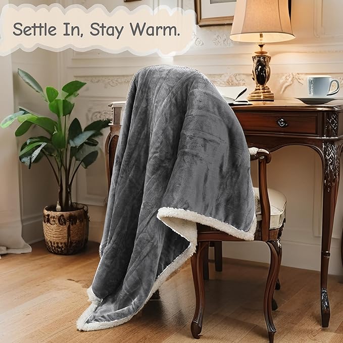 Electric Heated Blanket Queen Size 84"x90", Soft Flannel - Image 9