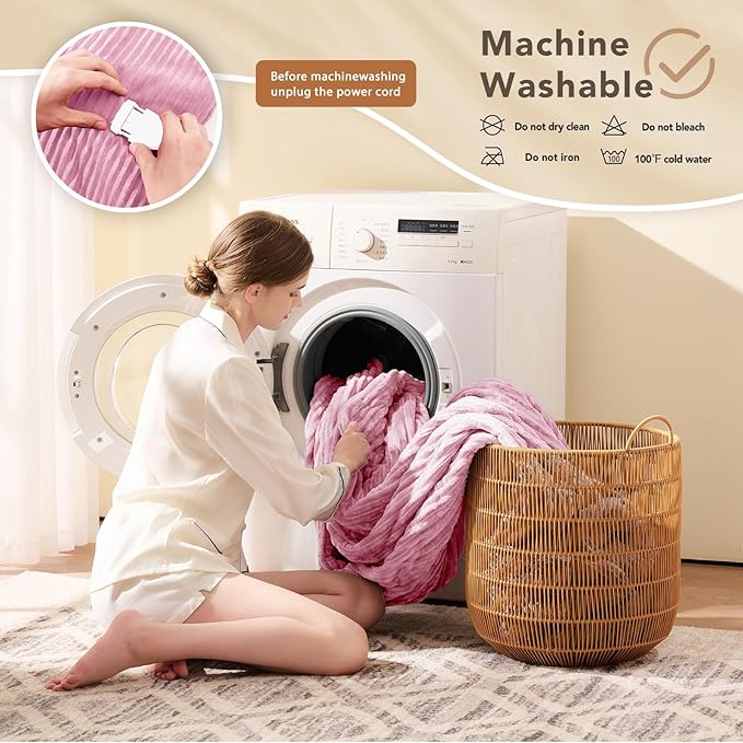 Homemate Electric Heated Blanket Queen Size - Image 7