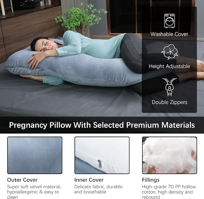 MOON PARK Pregnancy Pillows for Sleeping - Image 3