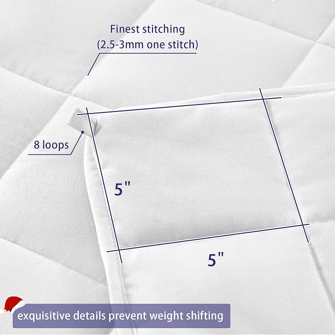 King Size Weighted Blanket for Adults Cooling Heavy Blanket for Sleeping - Image 6