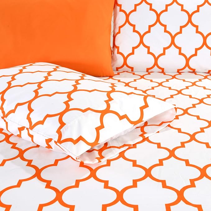 Elegant Comfort Luxury Soft Bed Sheets Quatrefoil Pattern - Image 4