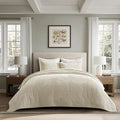 EVERGRACE Velvet Quilt Set California King 118'' x 106'', Luxurious Soft by EverGrace