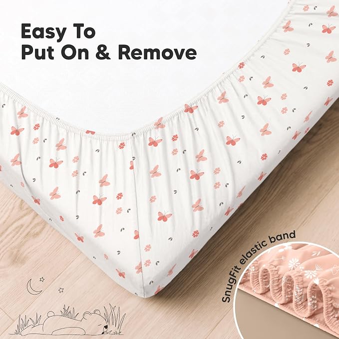 KeaBabies 2-Pack Organic Crib Sheets - Image 6