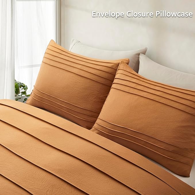 Oli Anderson Pumpkin Brown Duvet Cover Queen Size - Image 6