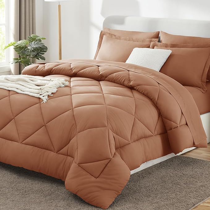 CozyLux Queen Comforter Set Pumpkin by CozyLux