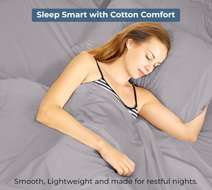Royale Linens 100% Organic Cotton King Flat Sheet Only - Image 9