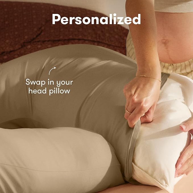 Frida Mom Full Body Support Pregnancy Pillow, Cooling Pregnancy Pillow - Image 3