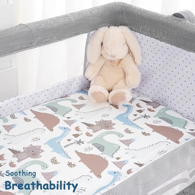 Yoofoss Bassinet Sheets for Baby, Baby Delight, Angelbliss, Soft Breathable - Image 6