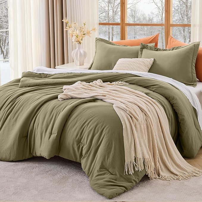MUXHOMO Full Comforter Set, All Season Ultra Soft Down Alternative Bedding by MUXHOMO