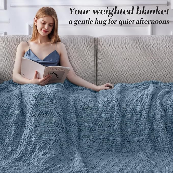 Anysay Knitted Weighted Blanket - Image 2