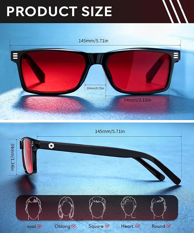 ANYLUV Blue Light Glasses Men Woman, Eye Strain Relief Eye Protection - Image 4