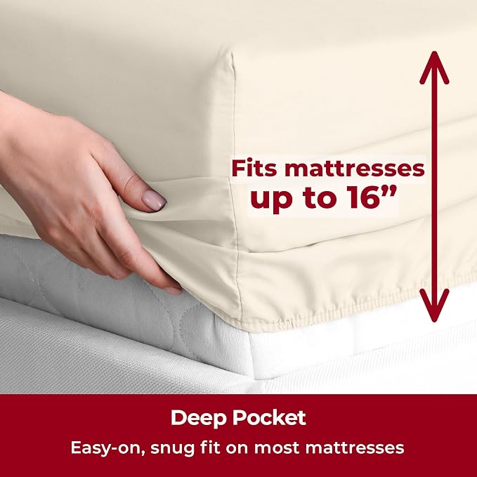 Mellanni Split King Sheets Set - Image 5