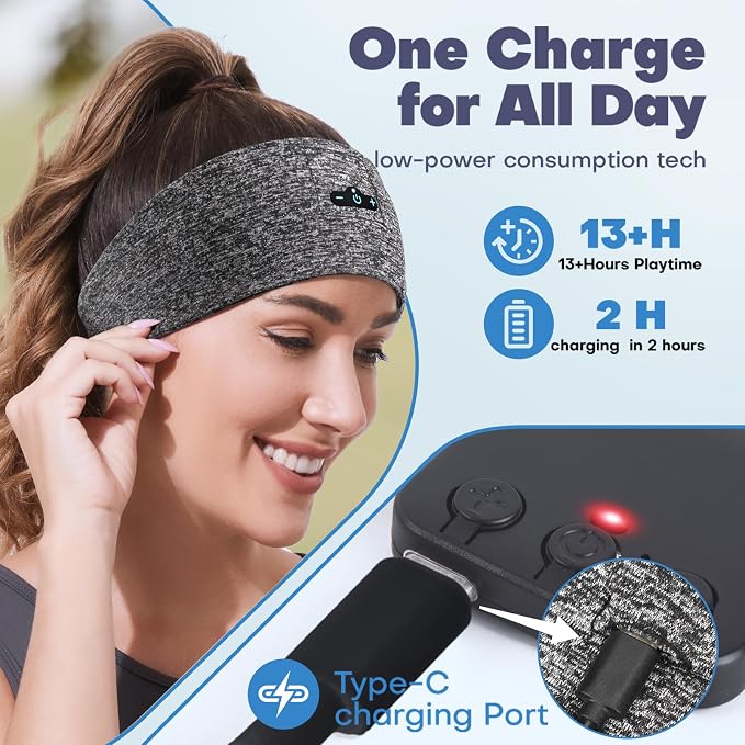 Sleep Headphones Bluetooth Headband - Image 2