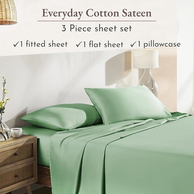 California Design Den 12" Pocket Sheets Twin Size Bed Set - Image 4