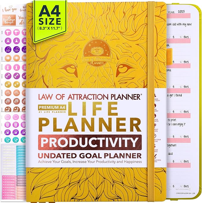 Life Planner - Undated Weekly & Monthly Planner, 12-Month Journey to Increase by FreedomMastery