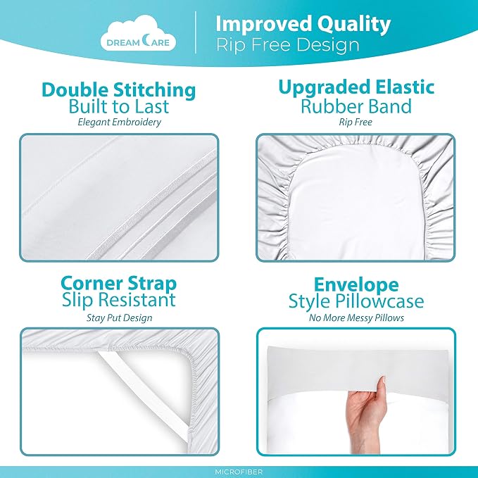 DREAMCARE Twin XL Sheet Sets - Image 6