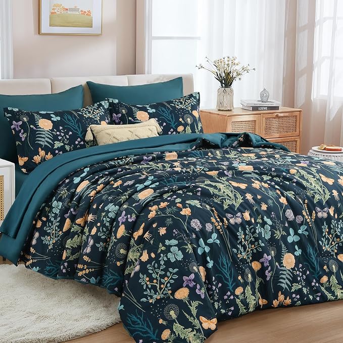 Yiran Blue Twin Comforter Set - Image 2