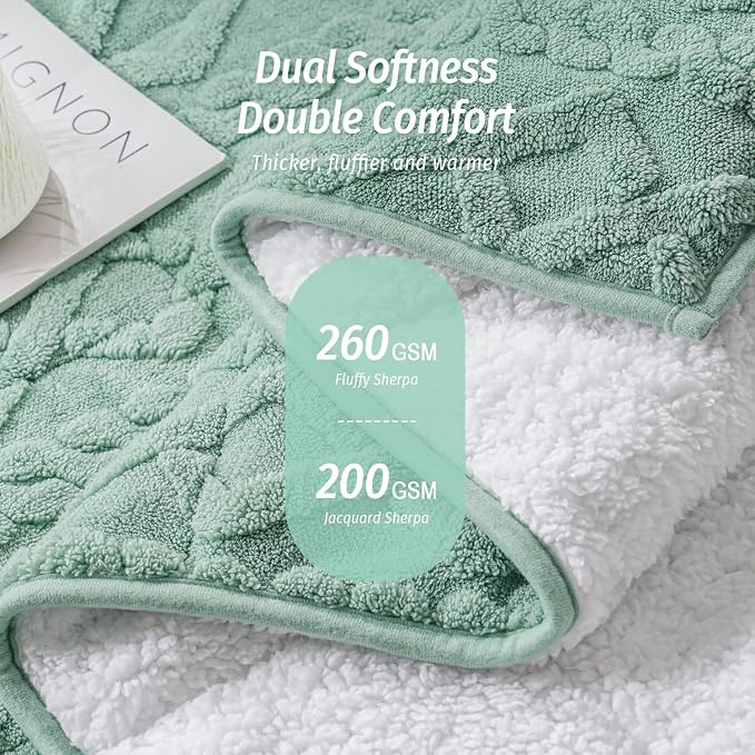 Wemore Weighted Blanket for Adults Twin Size 15 lbs, Dual Sided Soft Fuzzy - Image 2